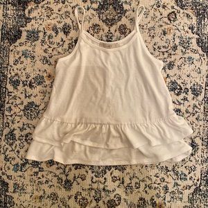 Ann Taylor Knit ruffled tank